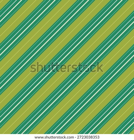 Bold Diagonal Lines in Macaw Green and Goody Gumdrop Seamless Background Vector