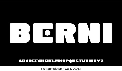 vector de tipo de letra de visualización en negrita