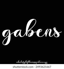 bold display alphabet font vector