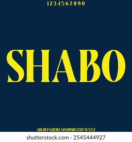 bold exibir alfabeto fonte vetor