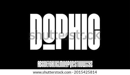 bold display font alphabet typeset