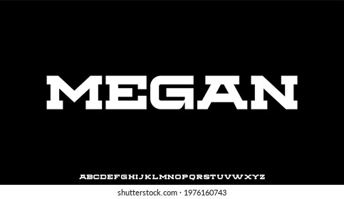 bold display font vector alphabet typeset