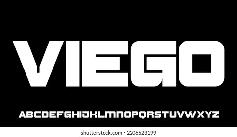 fuente vectorial de tipo de letra negrita