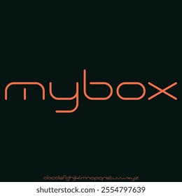 bold display font vector set