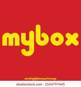 bold display font vector set