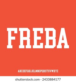 bold display futuristic alphabet font vector