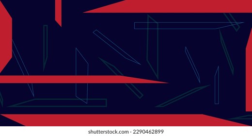 A Bold Display of Red Rectangles on a Navy Background - Red Rectangular Shapes On Darkest Purple Background EPS 