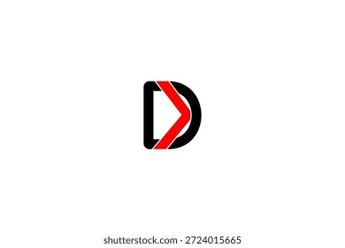 Diseño atrevido del logotipo de DK con las iniciales elegantes, la simetría abstracta, y la composición minimalista moderna de la marca