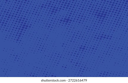 Bold dotted pattern with smooth gradients in warm blue tones.