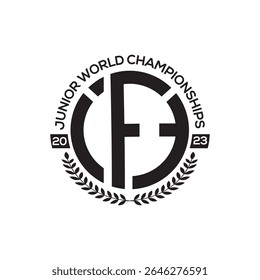 Bold and dynamic World Championships logo design symbolizing excellence, unity, and global competition. Perfect for international sports events, tournaments, and athletic organizations.
