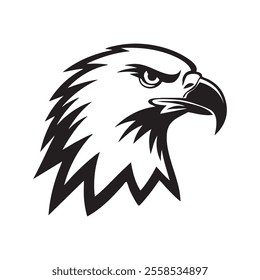 Bold Eagle Head Silhouette for Design