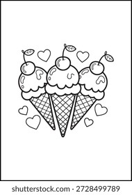 Bold Easy Valentine’s Day Coloring Pages for Kids | Bold and easy Valentine’s Day coloring pages with simple shapes and thick outlines, perfect for young kids, preschoolers, and beginners.