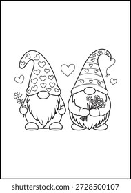 Bold Easy Valentine’s Day Coloring Pages for Kids | Bold and easy Valentine’s Day coloring pages with simple shapes and thick outlines, perfect for young kids, preschoolers, and beginners.