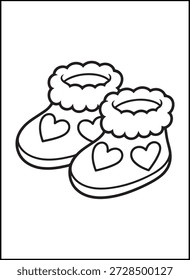Bold Easy Valentine’s Day Coloring Pages for Kids | Bold and easy Valentine’s Day coloring pages with simple shapes and thick outlines, perfect for young kids, preschoolers, and beginners.