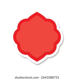 Bold Edge Transparent Vector Sticker Labels
