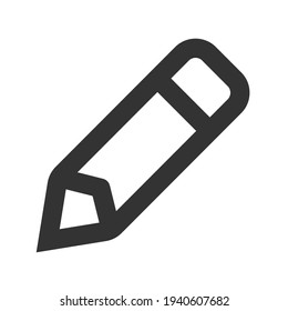 bold edit icon on white background