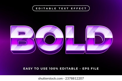 Bold editable text effect mock up use for logo and business brand, 3d typography template