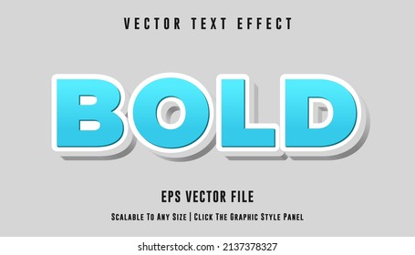 Bold editable text effect use for business logo and brand