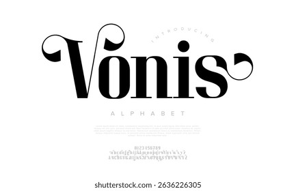 Bold and elegant serif font with expressive curved terminals, perfect for branding, editorial headlines, and fashion-themed designs