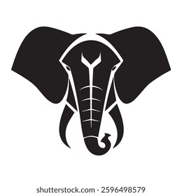 Bold Elephant Head Logo for Wildlife and Branding Projects