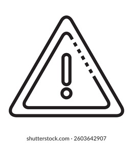 Bold Exclamation Mark Icon in