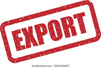 Bold "EXPORT" vector stamp, great for logistics, business, trade, or labeling commercial exports in graphic projects