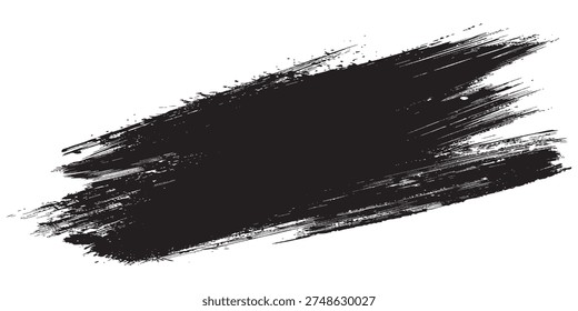 Un trazo pincel negro