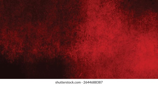 Bold and expressive red grunge background with textured dark shadow patterns

