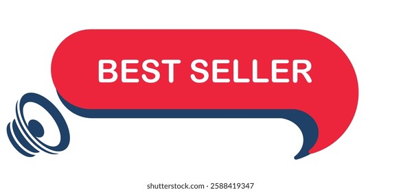 A bold and eye-catching "Best Seller" banner, perfect for highlighting top-rated products in e-commerce, marketing campaigns, and retail promotions.