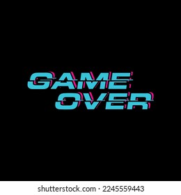 A Bold and Eye-Catching Game Over Typography Design