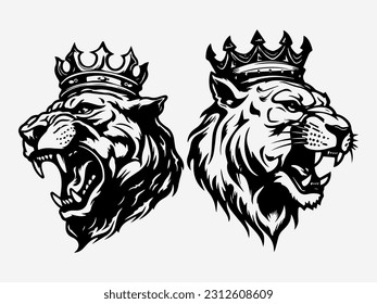 Bold and fierce panther hand drawn logo design illustration, embodying power, strength, and elegance
