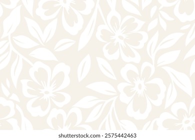 Bold floral pattern with contrasting colors on fabric background