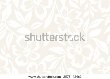 Bold floral pattern with contrasting colors on fabric background