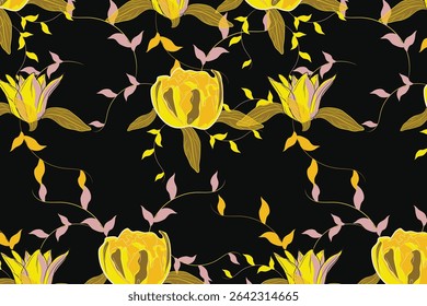 Vette bloemen en met een scherpe 60s mod invloed, perfect voor fashion prints en retro branding.