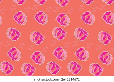 Vette bloemen en met een scherpe 60s mod invloed, perfect voor fashion prints en retro branding.