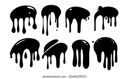 Bold Fluid Artistic Paint Drip Pattern
