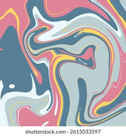 Bold Fluid Marble Abstract Background – Colorful Swirl Art Design