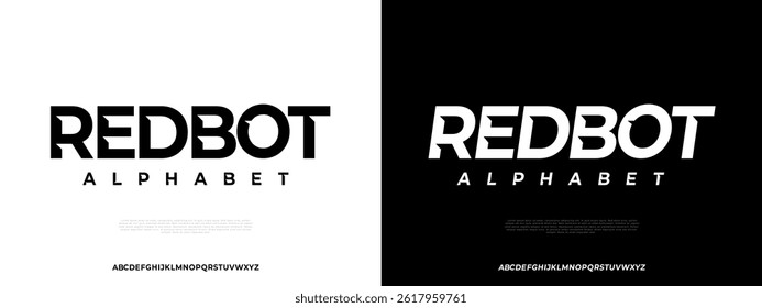 Bold Futuristic Display Font Vector EPS for Tech and Digital Brand