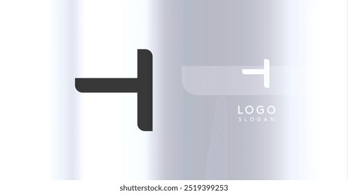 Bold futuristic logo monogram, sleek minimalistic letter H for innovative tech company, science bio lab, sport label, futuristic and cosmic inspired designs. Vector illustration.