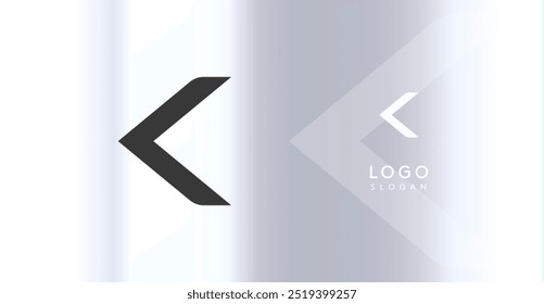 Bold futuristic logo monogram, sleek minimalistic letter K for innovative tech company, science bio lab, sport label, futuristic and cosmic inspired designs. Vector illustration.