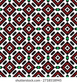 Ilustración de patrón de repetición decorativa de forma de diamante geométrico audaz