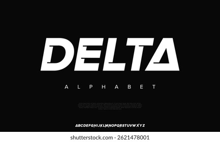 Bold geometric display font perfect for technology, sports branding, logo design, posters, and digital projects