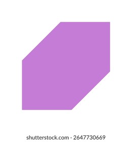 Bold geometric form. Abstract shape with modern elements. Minimal design, brutalism, Y2K aesthetic, perfect for contemporary projects. A striking icon that enhances visual appeal.