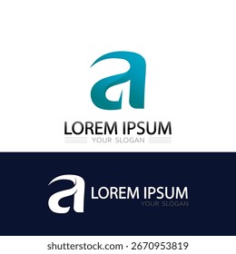 Letra geométrica en negrita Un diseño de logotipo de símbolo de Vector para una fuerte identidad de marca comercial