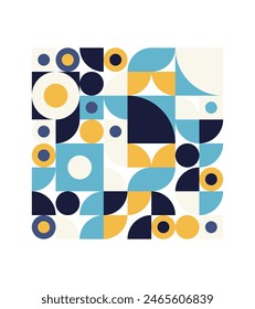 Formas geométricas audaces en un diseño de Vector abstracto perfecto para patrones de fondo sin fisuras y Elementos de decoración de arte creativo.