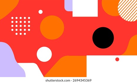 bold geometric shapes and patterns collage