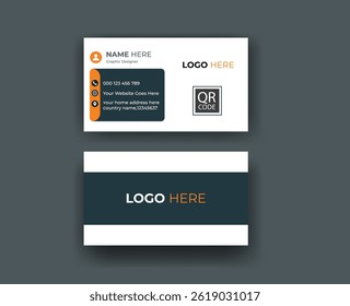 Bold Geometric Tech Startup Identity Card
