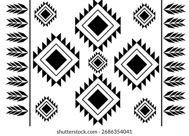Diseño de patrón tribal geométrico audaz