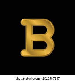 Icono metálico en negrita o vector de logotipo