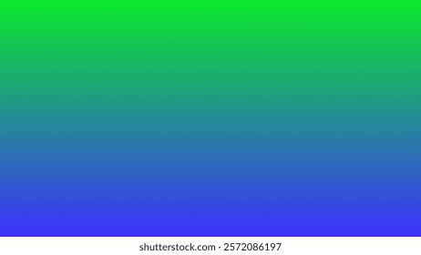 A bold gradient background with vibrant green at the top transitioning into vivid blue at the bottom, creating a striking and energetic visual.